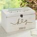 Personalization Mall Personalized Wedding Keepsake Card Box Wood in Brown | 8 H x 13.5 W x 8 D in | Wayfair 32378