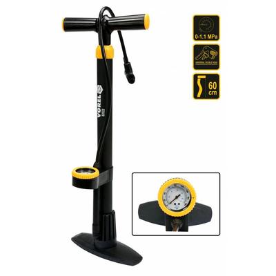 Fahrrad Standpumpe Luftpumpe Hochdruck mit Manometer für alle Ventile Image