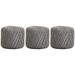 Threadart 3 Ball Pack 100% Pure Cotton Crochet Thread by Threadart - SIZE 3 - Color 25 - GRAY - For tablecloths bedspreads and fashion accessories. 100% mercerized cotton - 50 gram balls 140 yds