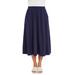 Plus Size Women's Soft Ease Midi Skirt by Jessica London in Navy (Size 38/40)