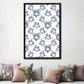 East Urban Home Boho Hanukkah Collection E by Grace Popp - Graphic Art Print Canvas/Metal in Blue/Green/Pink | 60 H x 40 W x 1.5 D in | Wayfair