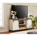 17 Stories Farmhouse TV Stand For Tvs Up To 65" Wood in Brown | 19.7 H in | Wayfair 1BF67C7967864337B86EED4B528030A4