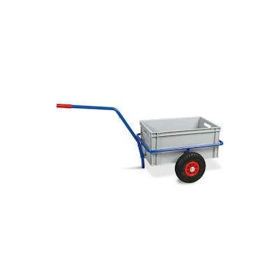 BRB Handwagen mit Kunststoffkasten, H 280 mm, grau, LxBxH 1250x640x660 mm, Tragkraft 200 kg Image