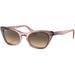 Ray-Ban Miss Burbank RJ9099S Sunglasses Light Yellow Gradient Grey Lenses Brown Gradient Rose 45 RJ9099S-71062Q-45