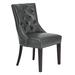 Nottingham Leather Dining Chair - Espresso - Leather Charcoal