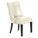Versailles Leather Dining Chair - Espresso - Leather White