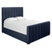 Hadley Bed With Channeled Footboard Queen - Chenille Midnight
