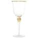 Cheer Collection Rosè Wine 6 Piece 18 oz. Glass Stemware Set Glass in Yellow | 10 H x 3 W in | Wayfair CC-CZ0145Gx6