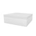 Vondom Jut Outdoor Ottoman w/ Cushion Plastic in Gray/White | 15.75 H x 47.25 W x 47.25 D in | Wayfair 44414-White