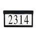 Sol 72 Outdoor™ Aleverson 4-Tile Wall Address Plaque Frame Metal | 7 H x 12.25 W x 2.5 D in | Wayfair 12D3698DEBFD435A80F14BBBC5C2AD6F