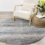 Blue/Gray 63 x 2 in Area Rug - Mercury Row® Smoak Abstract Gray/Blue/Cream Area Rug | 63 W x 2 D in | Wayfair 75C6F0AA9EAA449F810D216671B31886