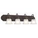 Darby Home Co Ngo 4-Light Vanity Light, Glass in Brown | 8 H x 30 W x 8 D in | Wayfair EE5811A2FBC943FB88BB0A7CA3404B37