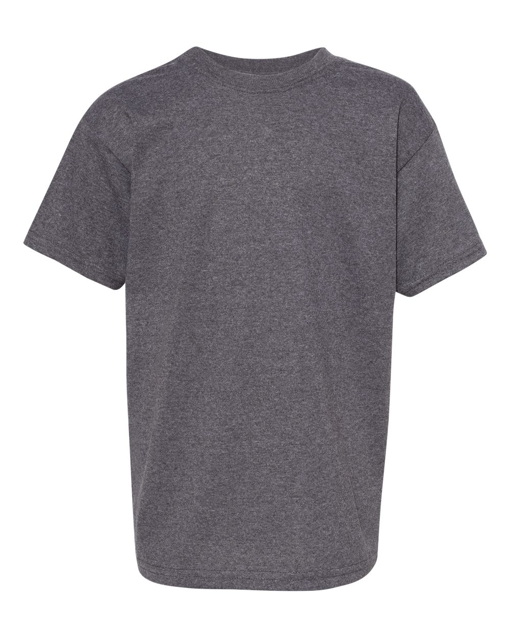 Hanes 5480 Youth Essential-T T-Shirt in Charcoal Heather size XL | Cotton