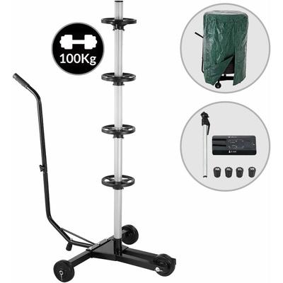 Monzana - Felgenbaum 225 mm Alu fahrbar inkl. Schutzhülle 100kg belastbar 3 Rollen Felgenhalter Image