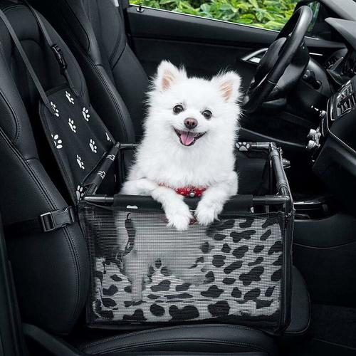 Devenirriche - Hunde-Autositz Hunde-Autositz Pet Dog Booster Autositz mit Clip-on-Sicherheitsleine