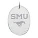 SMU Mustangs 2.75'' x 3.75'' Glass Oval Ornament