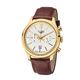 Elysee Herrenuhr Heritage II 43 Leder 5 ATM saphirbeschichtet Herren braun Gold