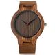 OIFMKC Wooden Watch Wooden Watches Quartz Watch Men Bamboo Modern Wristwatch Analog Nature Wood Fashion Soft Leather Creative Birthday Gifts-Coffee dial