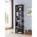 Wade Logan® Paradigm Modern Contemporary Home Office Utility Bookshelf Case Cabinet Display WALNUT OAK Finish in Gray | Wayfair
