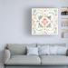 Canora Grey June Erica Vess 'Boho Tile IV' Canvas Art Canvas in Brown/Green/White | 24 H x 24 W x 2 D in | Wayfair 8F20DD4611FE4F59998DC93C772A8E6E