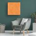 Orren Ellis Good Vibes Pattern IIID by Veronique Charron - Wrapped Canvas Painting Canvas in Orange | 14 H x 14 W x 2 D in | Wayfair