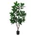 5ft Artificial Magnolia Tree Leaf Tree in Black Pot - 60" H x 30" W x 30" DP