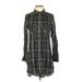 Cotton On Casual Dress - Shift: Green Plaid Dresses - Women's Size X-Small