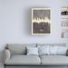Latitude Run® Michael Tompsett 'Denver Colorado Skyline Gray' Canvas Art Canvas in Brown/Gray | 19 H x 14 W x 2 D in | Wayfair