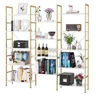 Storage Display Shelves Organizer, Wayfair White Book Shelves