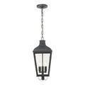 Gracie Oaks Paonia Outdoor 3 Light Graphite Chandelier | 21.25 H x 9.25 W in | Wayfair 756A69630150487DA9F54F8DF4873199