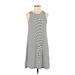 Old Navy Casual Dress - A-Line Crew Neck Sleeveless: White Print Dresses - Women's Size Small