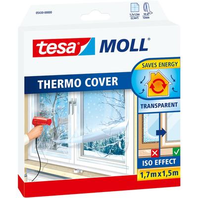 Moll Thermo Cover Fenster-Isolierfolie - Transparente Isolierfolie zur Wärmedämmung an Fenstern