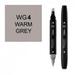 ShinHan Art 1111040-WG4 Twin Warm Grey 4 Marker Black