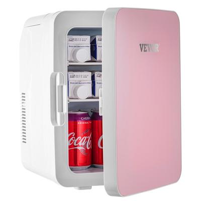 VEVOR 0.35 cu. ft. Mini Fridge in Pink Lightweight Compact Refrigerator without Freezer Bedroom Car Boat Dorm Skincare