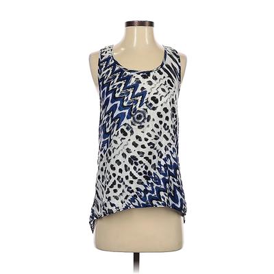 Body Central Sleeveless Blouse: Blue Tops - Women's Size X-Small