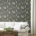 Room Mates Lisa Audit Fern Study Peel & Stick Wallpaper Vinyl in Black | 18 W in | Wayfair RMK12115RL