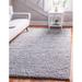 Gray 84 x 1 in Area Rug - Everly Quinn Shag Carlosadrian Area Rug Stone Color Polypropylene | 84 W x 1 D in | Wayfair