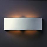 Zipcode Design™ Henry Street 2 - Light Dimmable Flush Mounted Sconce Ceramic in Brown | 6 H x 19.5 W x 4 D in | Wayfair
