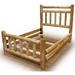 Loon Peak® QUICK SHIP-Rustic Bed w/ Double Top Headboard King Size | 47 H x 50 W x 84 D in | Wayfair 62AB5F82655443E0A52B9AEFF0BCEF8D