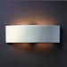 Zipcode Design™ Henry Street 2 - Light Dimmable Flush Mounted Sconce Ceramic in White/Brown | 6 H x 19.5 W x 4 D in | Wayfair