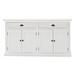 Red Barrel Studio® Gamblin Modern Farm Two Door Buffet Server Wood in White | 33.46 H x 57.09 W x 19.69 D in | Wayfair