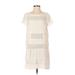 Merona Casual Dress - Shift: Ivory Dresses - Women's Size Small