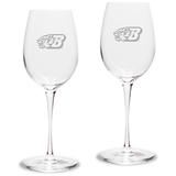 Binghamton Bearcats 12 oz. 2-Piece Luigi Bormioli Titanium White Wine Glass Set