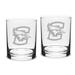 Creighton Bluejays 14oz. 2-Piece Classic Double Old Fashioned Glass Set