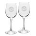 Clarkson Golden Knights 12oz. 2-Piece Traditional White Wine Glass Set