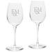 Franklin & Marshall Diplomats Team 12 oz. 2-Piece Luigi Bormioli Titanium White Wine Glass Set