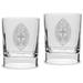 University of the South Tigers 11.75 oz. 2-Piece Square Double Old Fashion Glass Set