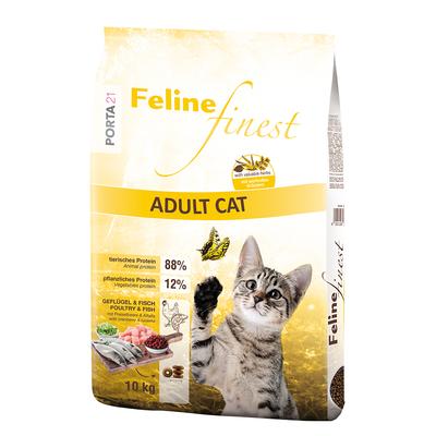 10kg Feline Finest Adult Cat Porta 21 Katzenfutter trocken