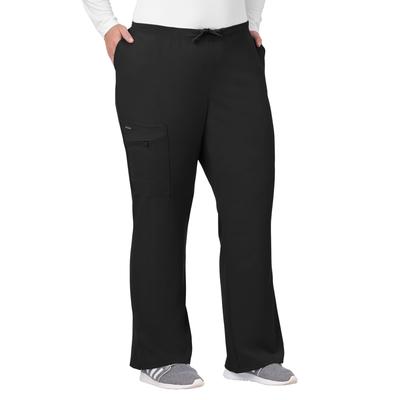 Plus Size Women's Jockey Scrubs Women's Favorite Fit Pant by Jockey Encompass Scrubs in Black (Size XLP(18-20P))