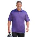 Men's Big & Tall No Sweat Polo by KingSize in Bright Purple Marl (Size XL)